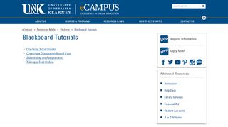 
                            3. Blackboard Tutorials - UNK.edu - University Of Nebraska Kearney Blackboard Portal