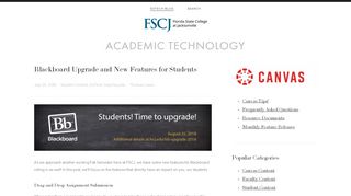 
                            7. Blackboard Upgrade and New Features for Students ... - Fscj Blackboard Student Portal