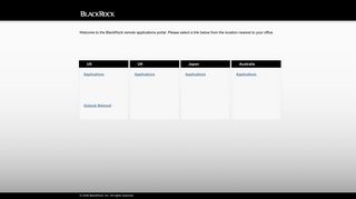 
BlackRock Remote Apps Portal  
