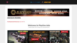 
                            6. Blackshot PlayOne Rewards - bs.playone.asia/ - Playone Asia Portal