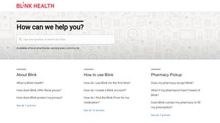 
                            4. BlinkHealth.com - Blink Help Center - Blink Pharmacy Portal