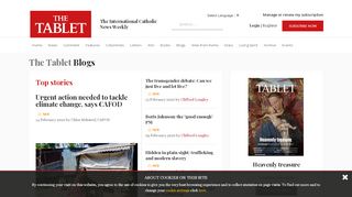 Blogs news about Catholicism and Christianity in The Tablet ... - Thetablet Co Uk Portal
