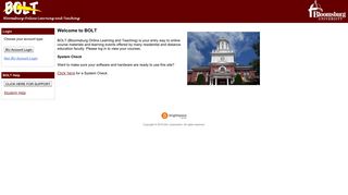 Bloomsburg University of Pennsylvania Portal Page