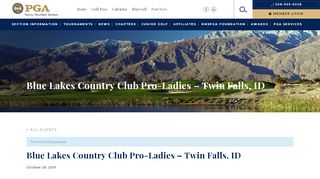 
                            8. Blue Lakes Country Club Pro-Ladies – Twin Falls, ID – Rocky ... - Foretees Portal The Lakes