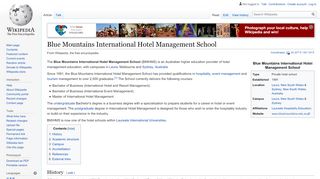 
                            4. Blue Mountains International Hotel Management School - Wikipedia - Portal Bluemountains Edu Au