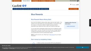 
                            8. Blue Rewards | CareFirst BlueCross BlueShield - Ahealthyme Rewards Sign Up