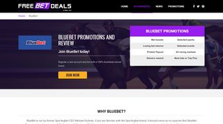 
                            5. BlueBet Promotions and Betting Review - Free Bet Deals - Bluebet Sign Up Bonus