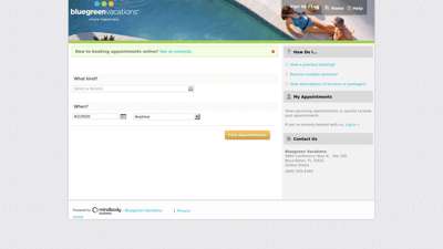 Bluegreen Vacations - Online Booking Software