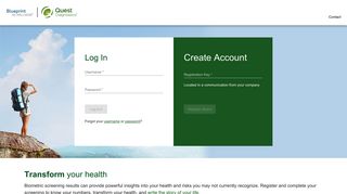 
                            5. Blueprint for Wellness Welcome Page - Quest Physician Portal