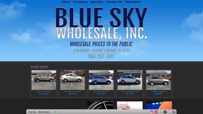 BlueSky Wholesale Inc - Used Cars - Chesnee SC Dealer