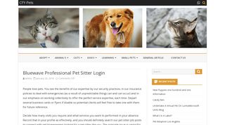 Bluewave Professional Pet Sitter Login | CFY-Pets - Bluewave Professional Pet Sitter Portal