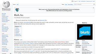 
                            6. Blurb, Inc. - Wikipedia - Blurb Portal