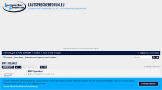 
                            4. BMS Speaker - Lautsprecherforum.eu - Bms Speaker Portal