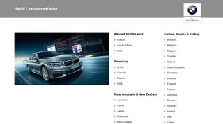 
                            5. BMW ConnectedDrive Country Selection - My Bmw Connecteddrive Portal