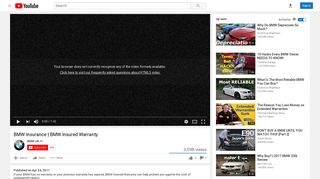 
BMW Insurance | BMW Insured Warranty. - YouTube  
