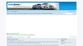 
BMW Insured Warranty - babybmw.net  

