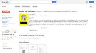 
                            7. Bogen om password: Irriterende – men helt nødvendige. En ... - Portal Til Tdc Webmail