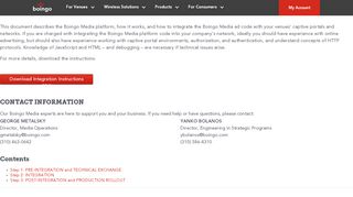 
                            1. Boingo Media Integration Instructions - Boingo Wireless, Inc. - Boingo Captive Portal