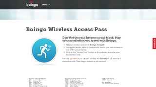 
                            5. Boingo Wireless Access Pass - Boingo Wireless, Inc. - Boingo Captive Portal