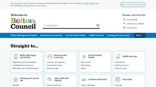 
                            9. Bolton Council: The main homepage - Bolton Council Tax Portal
