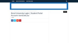 
                            6. Bond University Login | Student Portal Account -bond.edu.au ... - Bond University Student Portal
