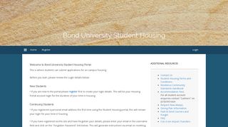 
                            7. Bond University Student Housing - StarRez Housing - Bond University Student Portal