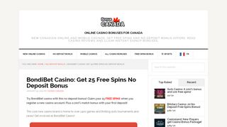 
                            7. BondiBet Casino: Get 25 Free Spins No Deposit Bonus - Bondi Casino Portal