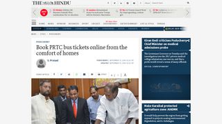 
                            7. Book PRTC bus tickets online from the comfort of homes - The Hindu - Prtc Online Portal
