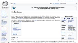 
                            6. Booker Group - Wikipedia - Booker Cash And Carry Portal