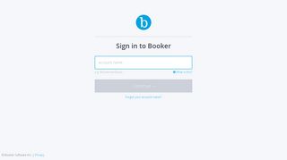 Booker  Sign in