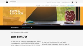 
                            8. Books & Education | TC Transcontinental - Cheneliere Education Portal