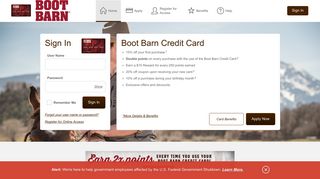 
Boot Barn Credit Card - Manage your account - Comenity
