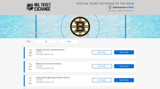 
                            3. Boston Bruins Tickets 2019-20 | NHL Official Ticket Exchange - Bruins Season Ticket Holder Portal