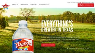 
Bottled Water | Ozarka® Brand 100% Natural Spring Water  
 