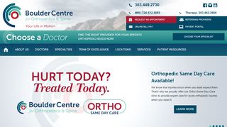
                            2. BoulderCentre for Orthopedics & Spine - Boulder Orthopedics Patient Portal