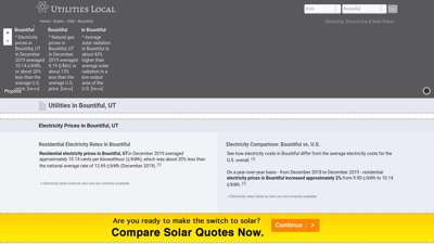 Bountiful, UT Utilities - Electricity, Natural Gas, Solar ...