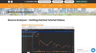 
                            4. Bourse Analyser Videos - TradersCircle - Bourse Analyser Portal