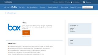 
Box | Access Tufts
