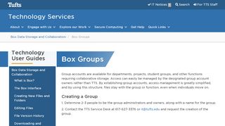 
Box Groups | Tufts Technology Services
