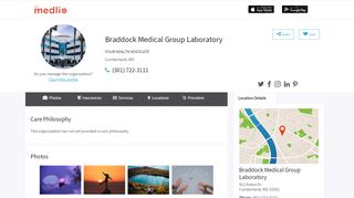 
                            3. Braddock Medical Group Laboratory | Cumberland | MD - Medlio - Braddock Medical Group Patient Portal