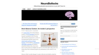 
                            8. Brain Balance Centers: An insider's perspective | NeuroBollocks - Brain Balance Parent Portal