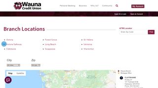 
                            8. Branch & ATM Locations - Wauna Credit Union - Wauna Credit Union Portal