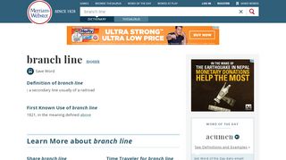 
                            8. Branch Line | Definition of Branch Line by Merriam-Webster - Branchline Portal