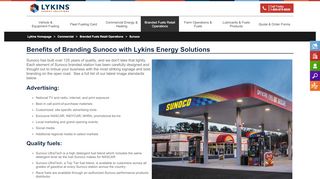 
                            8. Branded Fuels from Lykins Energy Solutions: Sunoco - Sunoco Suntrak Fleet Card Portal