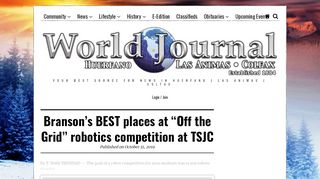 
Branson's BEST places at “Off the Grid” robotics competition at ...  
