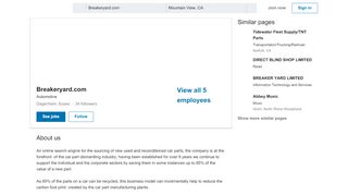 
                            3. Breakeryard.com | LinkedIn - Breakeryard Com Sign In