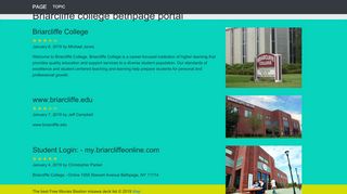 
                            5. Briarcliffe college bethpage portal - topic - Briarcliffe Student Portal