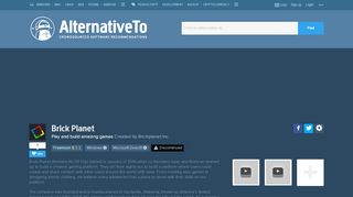 
Brick Planet Alternatives and Similar Games - AlternativeTo.net
