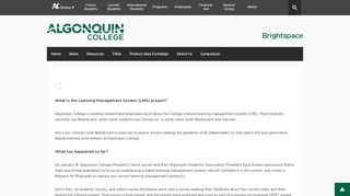 
                            6. Brightspace - Algonquin College - Algonquin College Blackboard Portal