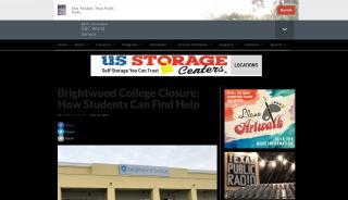 
                            3. Brightwood College Closure: How Students Can Find Help | Texas ... - Brightwood College Student Portal
